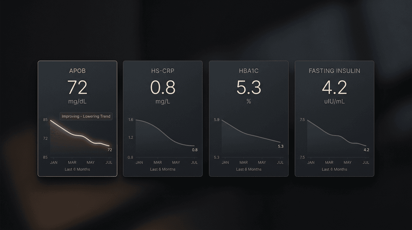 Biomarker dashboard used to compare pathways